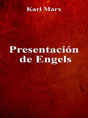 cover image of Presentación de Engels